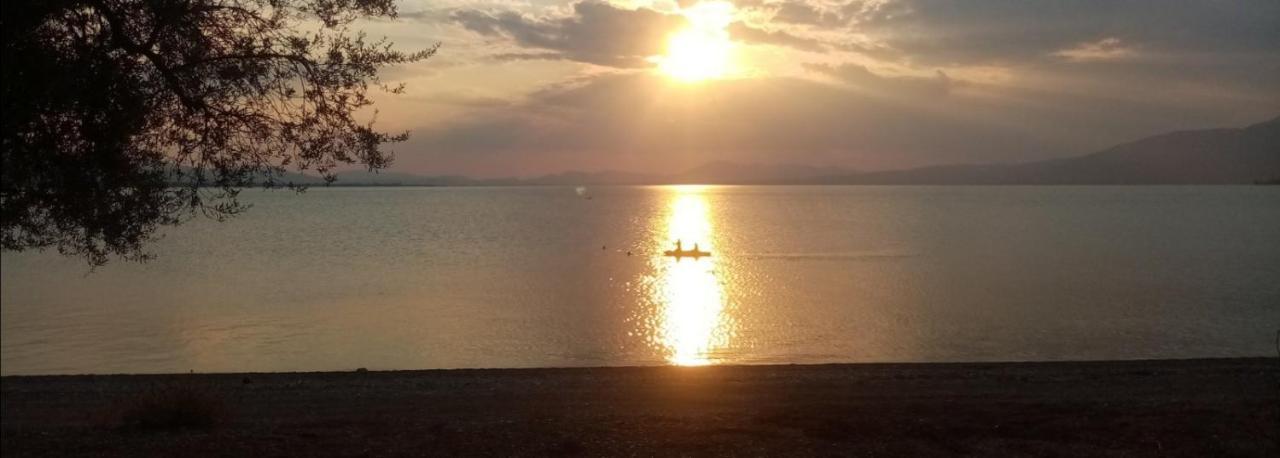 The Lake House" -Trichonida Lake Marathias  Bagian luar foto
