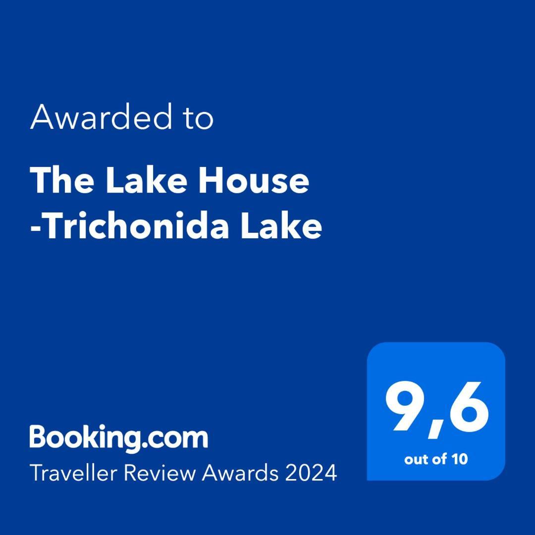 The Lake House" -Trichonida Lake Marathias  Bagian luar foto
